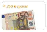 250 € sparen